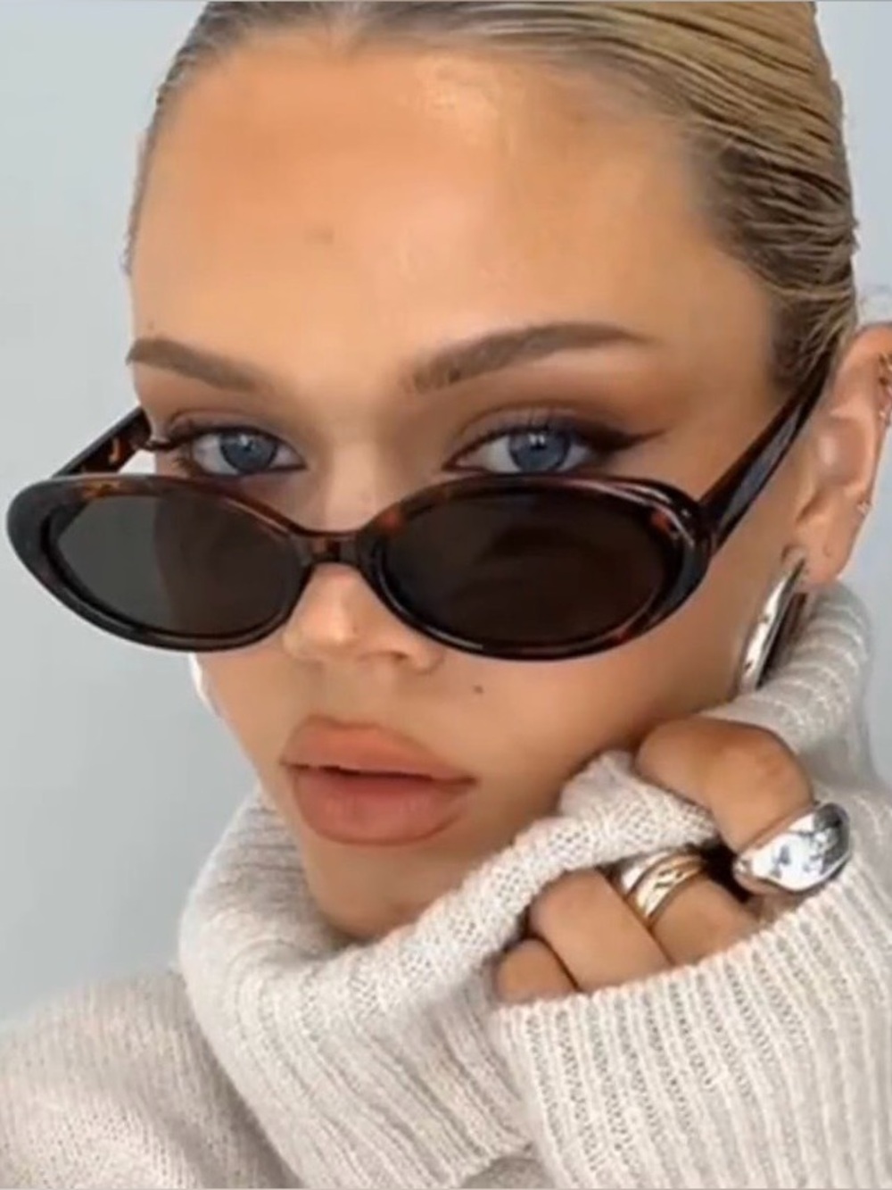 Jason Wu Tortoiseshell Oval Sunglasses NWT